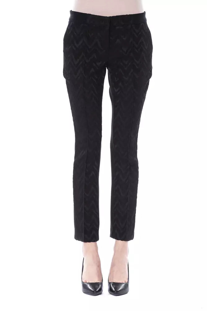 BYBLOS Black Marabou Women's Pants